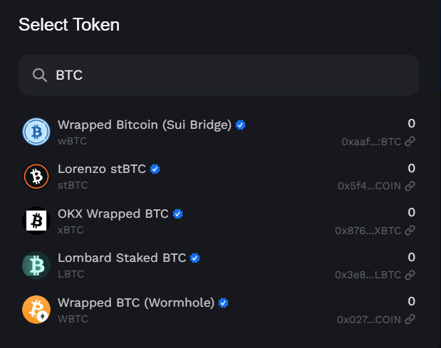 BTC list